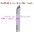CE Permanent Make-up manuell microblade pens7 9 11 12 14 16 18 19 21 Stifte Klinge Nadeln 3D Augenbrauen Stickerei / Microblade Nadel